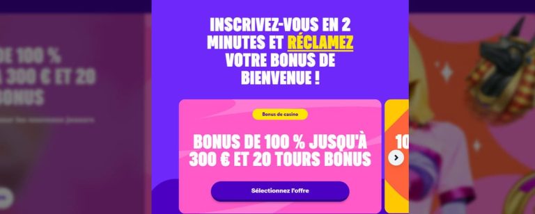 Casumo Casino inscription bonus bienvenue